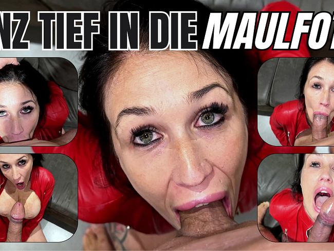 Gierig nach hartem Schwanz, hemmungslosem Deepthroat und Sperma tief in die Maulfotze